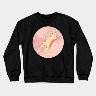 Cute sleeping pastel cat Crewneck Sweatshirt